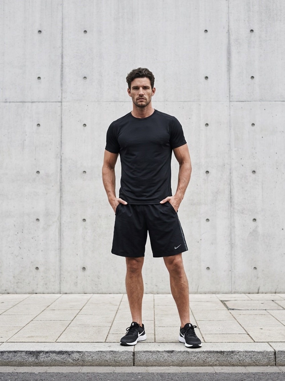 Nike Men’s Black Athletic Training Shorts Size L